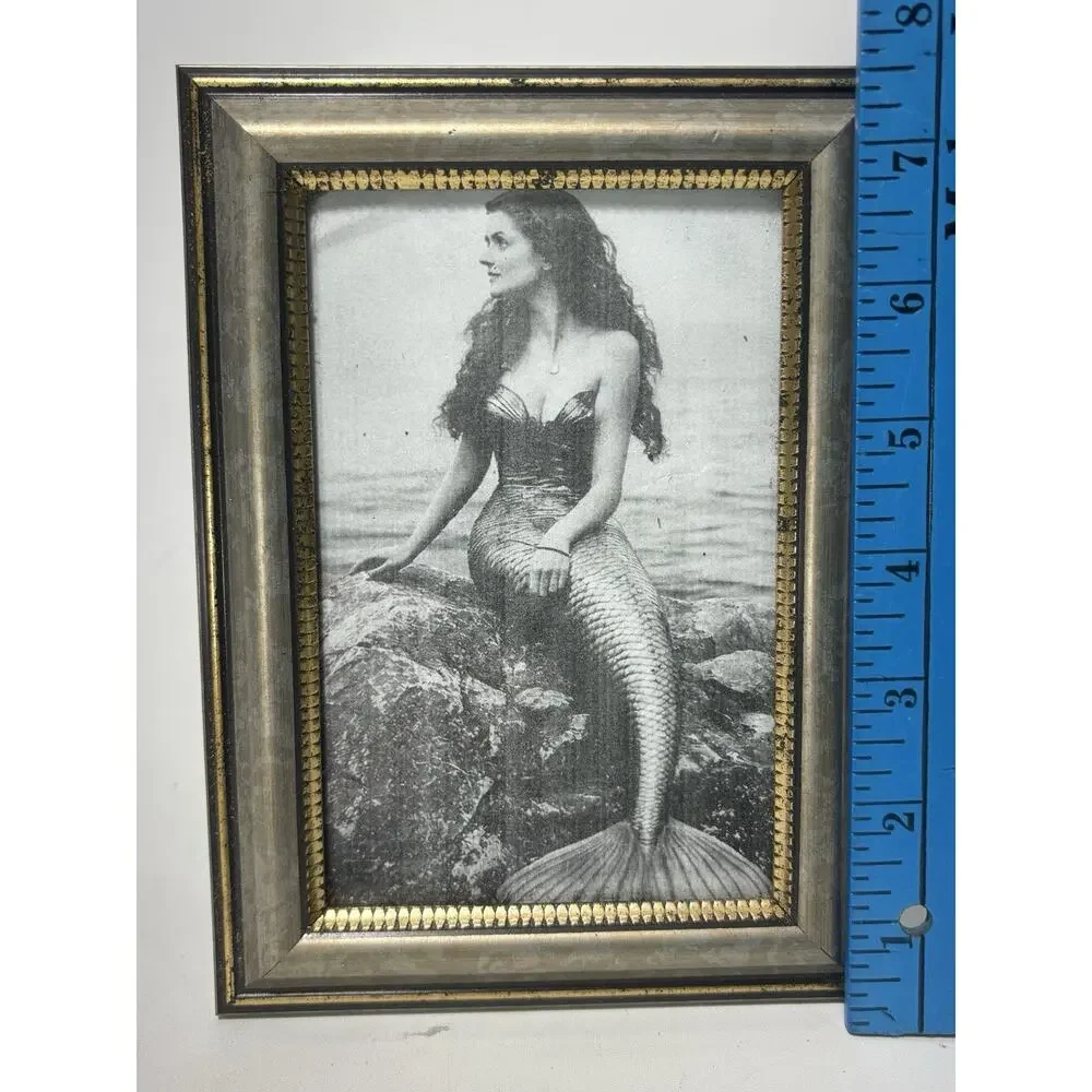 Mermaid Picture Frame 4x6 Coastal Beach Nautical Decor Tabletop Frame